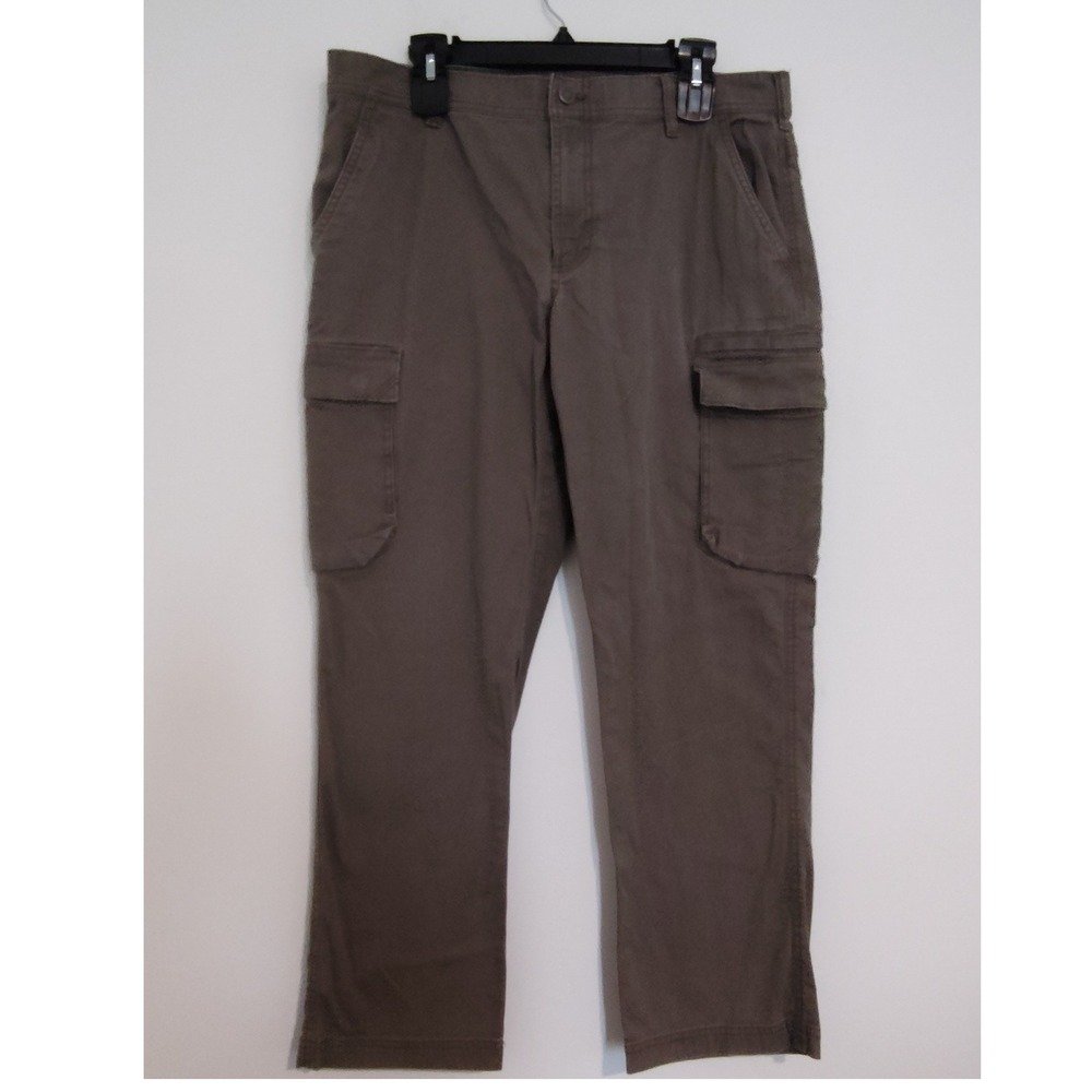 LL Bean BeanFlex Standard Fit Cargo Pants Brown 35x30 517627